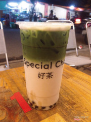 Trà sữa matcha trân châu đen