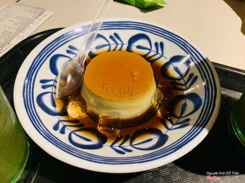 Flan trà xanh