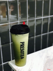 Trà Matcha Latte trân châu trắng