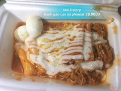 Bánh gạo cay mì phomai