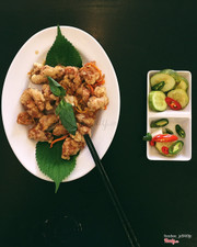 Heo chiên mật ong 45k