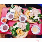 Bún đậu, chả cốm, thịt 30k