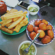 bánh bao mặn & quẩy rán