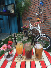 trà vải + chanh dây + cacao