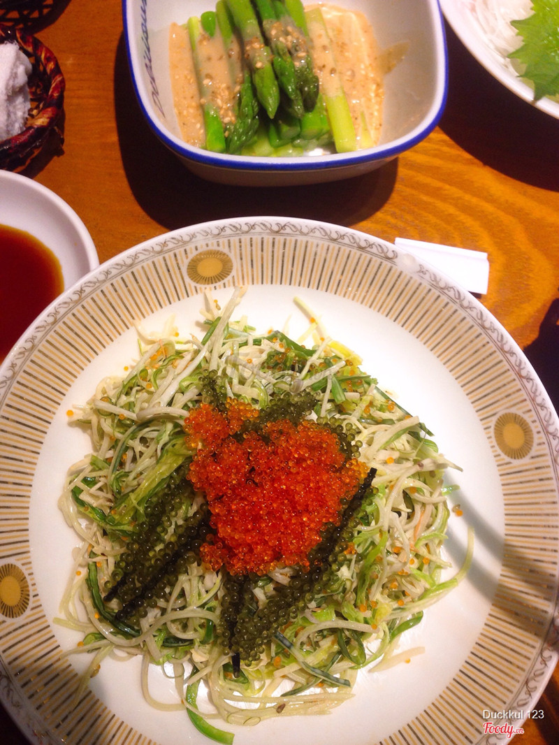 Salad rong biển vs trứng cua