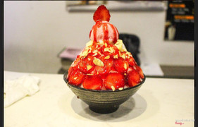 bingsu dâu tây