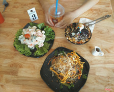 Salad hoa quả, miến trộn, mojito, bingsu