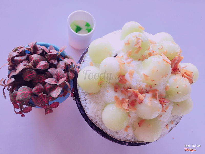 Bingsu dưa lưới