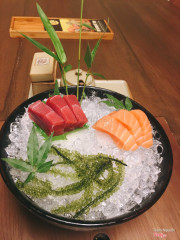 sashimi cá hồi - cá ngừ