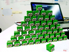 Milo Cube hàng hot đang làm mưa làm gió tại Hà Nội. Ăn là thèm, ăn là nghiện.