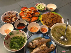 Buổi tiệc hải sản với đặc sản Cà Mau