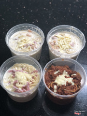 Mỳ mang về đây ah, đầy đặn và ăn rất ngon nhất là sốt kem các bạn ơi!