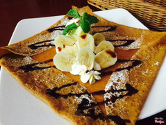 Crepe caramel banana cofee...ngon tuyệt