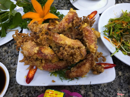 Mực trứng chiên
