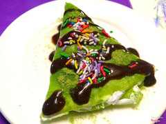 bánh crepe matcha
