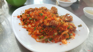 sụn gà rang muối