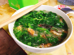 Bún cá rán, bánh đa trắng