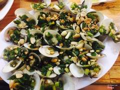 Nghêu nướng mỡ hành