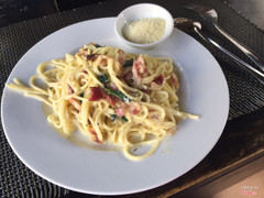 Cabonara spaghetti