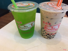 Trà sữa trân châu flan + soda 