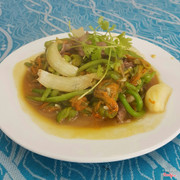 Bò xào hoa bí