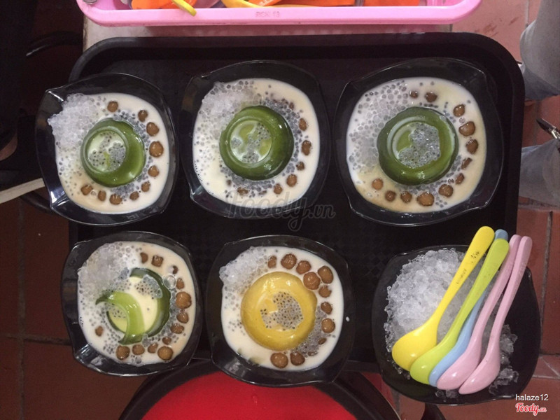 Pudding cheese vị lá nếp, chanh dây và matcha