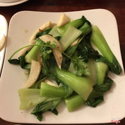 Cải thìa xào nấm