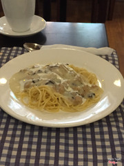 Creamy mushroom pasta