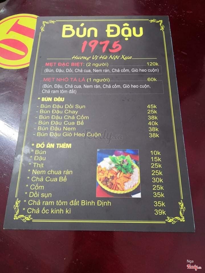 Menu món chính