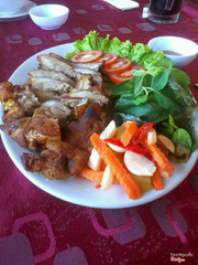 
giò heo muối chiên giòn