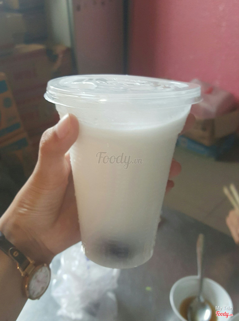 Nước dừa xay + nho