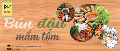 Bún đậu phố đình ngon - rẻ - free đồ uống