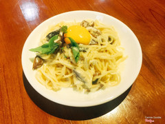 Carbonara có ăn một lòng trắng trứng rất xịn