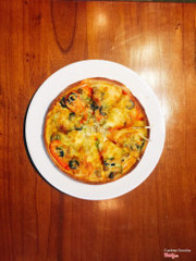 Pizza rau của thằng bạn ăn chay