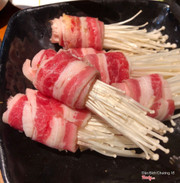 Ba chỉ cuộn nấm kim châm