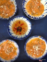 Bánh béo chén cận cảnh