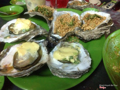 Hào nướng phômai và mỡ hành