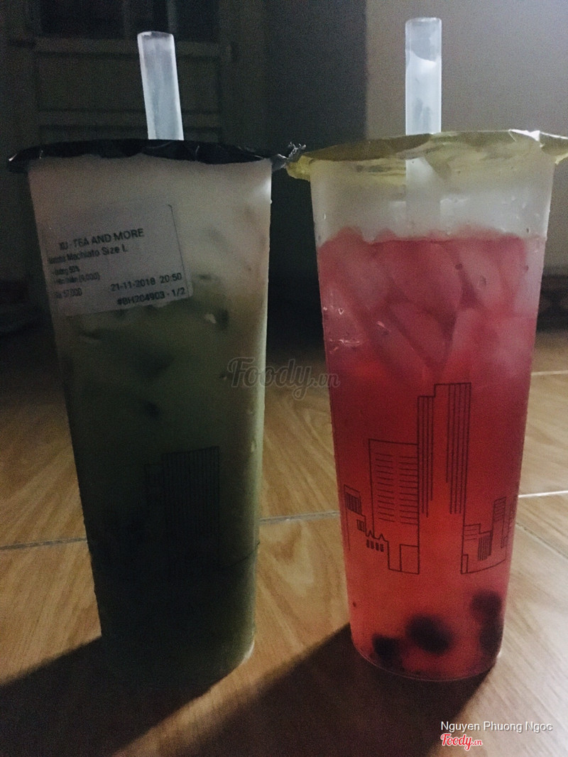 Matcha Machiato & Nam việt quất hàn thiên