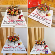 Bánh kem sinh nhật trang trí trái cây!
