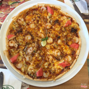 Pizza seafood deluxe