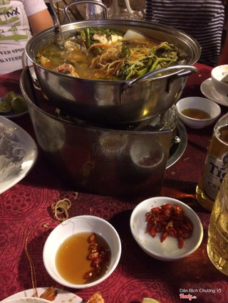 Lẩu cá bớp măng chua