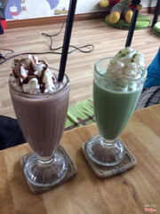matcha + chocolate