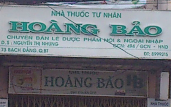 Nhà Thuốc Tây Hoàng Bảo - Bạch Đằng