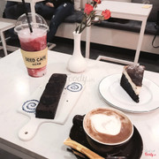 Strawberry, cheese cake, brownie