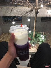 Trà đậu biếc machiato