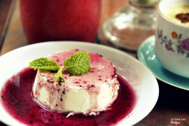 Panna cotta việt quất