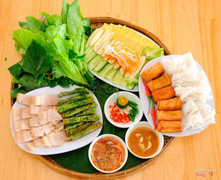 Combo thịt luộc cuốn bánh tráng