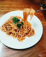 Spaghetti sốt bò băm