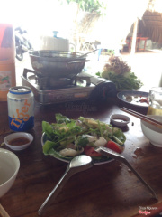 Lẩu cá chẽm + mực hấp xả + 2 tiger  345k/2 người vào mùng 5 tết