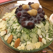 Patbingsu trà xanh đậu đỏ